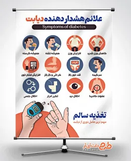طرح خام علائم دیابت با موضوع تغذیه سالم عمل دوری از دیابت طرح خام علائم دیابت شامل وکتور قلب